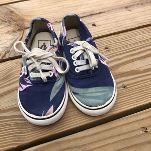 Tropical patterned Van sneakers size 7
